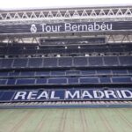 Discover the iconic Santiago Bernabéu Stadium, home of Real Madrid, in this panoramic shot.