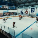 Exciting ice hockey match in Buenos Aires, Argentina, showcasing skillful players in action.
