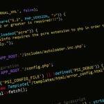 A close-up view of PHP code displayed on a computer screen, highlighting programming and development concepts.